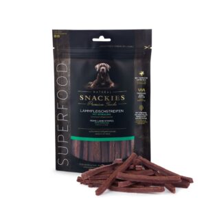 Feine Lammfleischstreifen mit Spirulina 170g